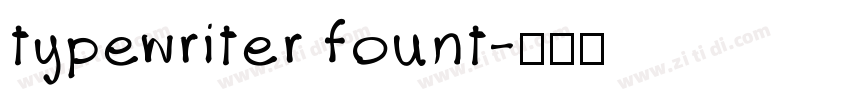 typewriter fount字体转换
